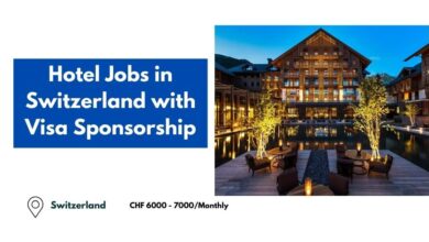 Hotel Jobs in Switzerland with Visa Sponsorship