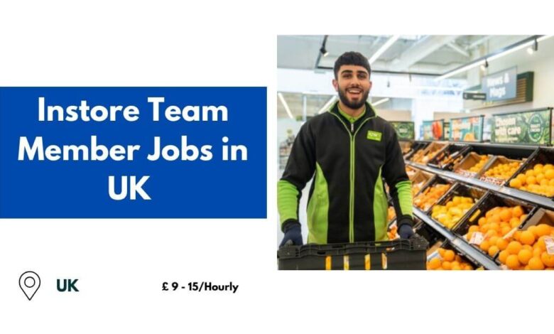 Instore Team Member Jobs in UK