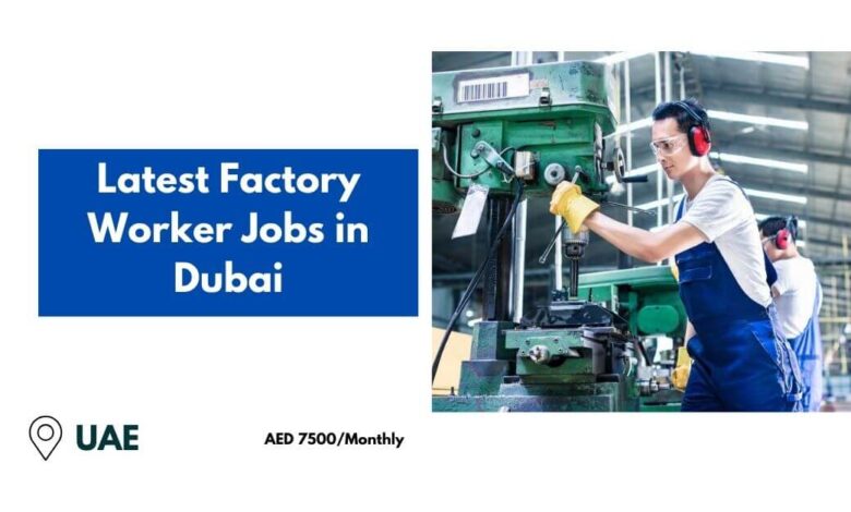 Latest Factory Worker Jobs in Dubai