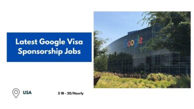 Latest Google Visa Sponsorship Jobs