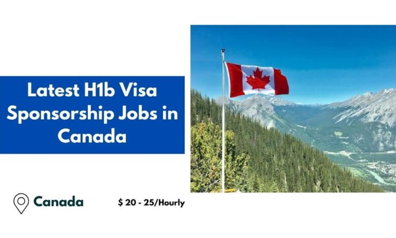 Latest H1b Visa Sponsorship Jobs in Canada