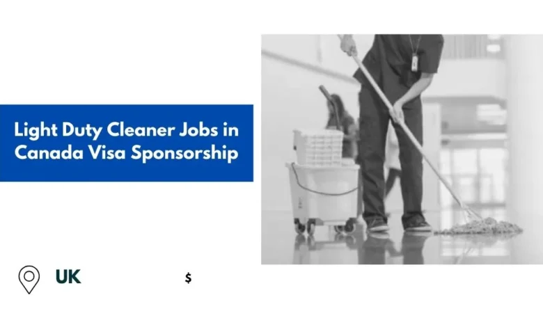 Light Duty Cleaner Jobs in Canada