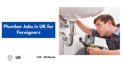 Plumber Jobs in UK for Foreigners