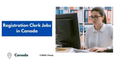 Registration Clerk Jobs in Canada