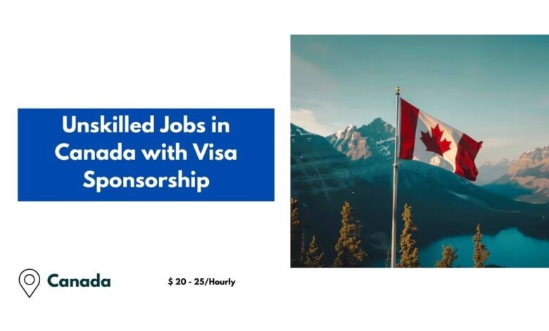 Unskilled Jobs in Canada with Visa Sponsorship