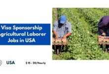 Visa Sponsorship Agricultural Laborer Jobs in USA