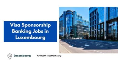 Visa Sponsorship Banking Jobs in Luxembourg