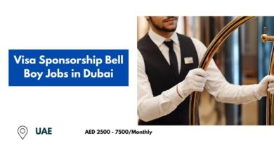 Visa Sponsorship Bell Boy Jobs in Dubai