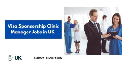 Visa Sponsorship Clinic Manager Jobs in UK