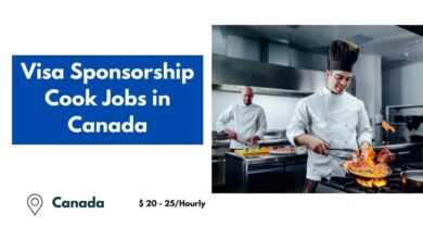 Visa Sponsorship Cook Jobs in Canada