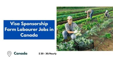 Visa Sponsorship Farm Labourer Jobs in Canada