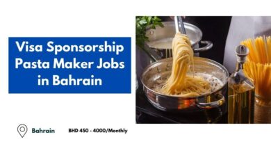 Visa Sponsorship Pasta Maker Jobs in Bahrain