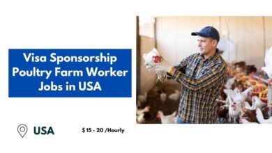 Visa Sponsorship Poultry Farm Worker Jobs in USA