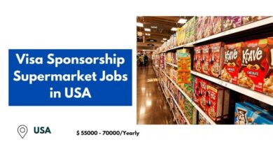 Visa Sponsorship Supermarket Jobs in USA