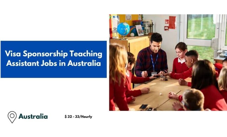 Visa Sponsorship Teaching Assistant Jobs in Australia