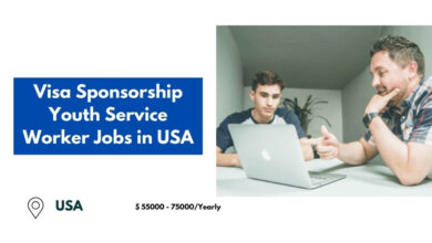 Visa Sponsorship Youth Service Worker Jobs in USA