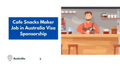 Cafe Snacks Maker Job in Australia