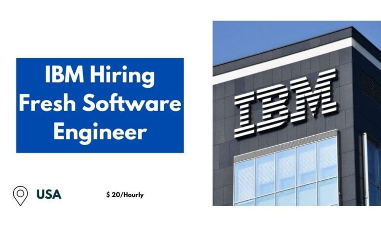 IBM Hiring Fresh Software Engineer