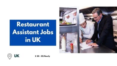 Restaurant Assistant Jobs in UK