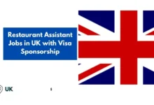 Restaurant Assistant Jobs in UK