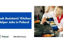 Cook Assistant/ Kitchen Helper Jobs in Poland