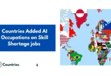 Countries Added AI Occupations on Skill Shortage jobs 