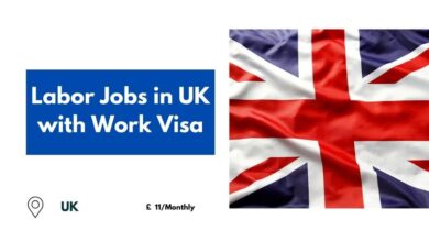 Labor Jobs in UK with Work Visa