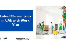 Latest Cleaner Jobs in UAE with Work Visa