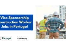 Visa Sponsorship Construction Worker Jobs in Portugal