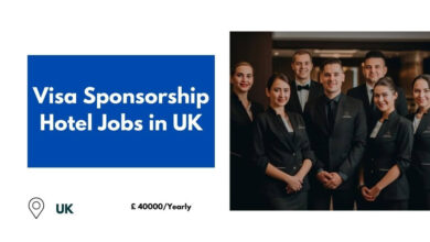 Visa Sponsorship Hotel Jobs in UK