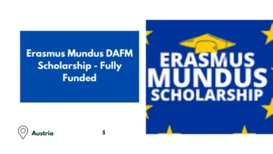 Erasmus Mundus DAFM Scholarship