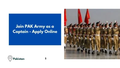 Join PAK Army as a Captain