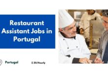 Restaurant Assistant Jobs in Portugal