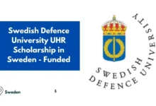 Swedish Defence University UHR Scholarship